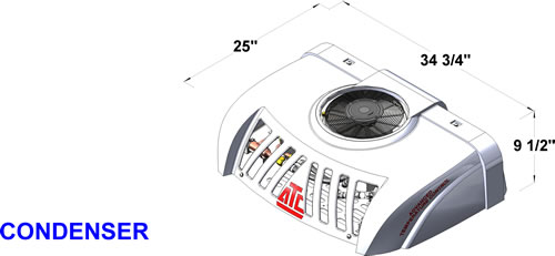 ATC1欢迎加入4-RT屋顶安装冷凝器。